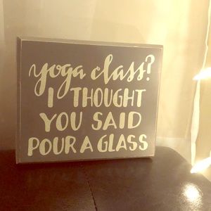 5x7 wine-related decorative sign